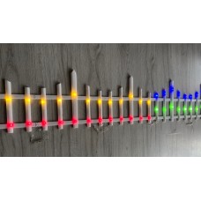 KARIŞIK RGB RENKLİ LED IŞIKLI 3 METRE ENİ 30 cm ÇİT Boyu 8 ADET ANİMASYONLU ÇİT PREMİUM QUALİTY